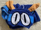 Dog Man Hooded Towel Kids Blue Wrap New Nwot