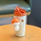 Starbucks China 2025 The Autumn Season 16oz Stainless Straw Cup Set White