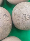 Antique Clay Billiard Tally Balls Lot Mixed Sizes Vintage Kelly Pool Replacement