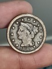 1851 Braided Hair Large Cent  1