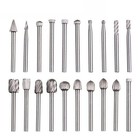 Tungsten Carbide Rotary Burr Bit Set 1 8  Cutting Carving Burrs For Dremel Tool