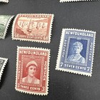Collection Of Vintage Newfoundland Postage Stamps From The 1930