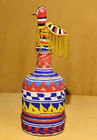 Antique African Yoruba Tribe Shaman Diviner s Beaded Fluid Bottle Nigeria Africa
