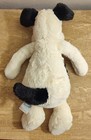 Jellycat Black Cream Bashful Dog Puppy 12  Plush Stuffed Animal