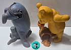 Vintage 90s Winnie The Pooh Disney Charpente Winnie The Pooh And Eeyore Statues
