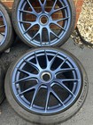 Oem 2023 Porsche Gt4 Rs Lightweight Magnesium Centerlock Wheels Set W rubber