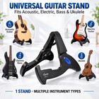 Guitto Guitar Bass Stand Holder Floor Tripod Folding A-frame Non-slip Adjustable