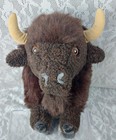 Dakin Pillow Pets Buffalo Bison Brown 16  Plush Stuffed Animal 1981 Vintage Toy