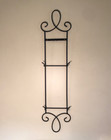 Wall Mount 8-10    Plate Display Rack Holder 2 Plates Black Wrought Iron  32   