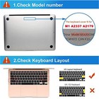F 2020 Macbook Air 13  M1 A2179 A2337 Clear Case Shell   Keyboard Lcd Protector 