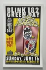 Blink 182 Green Day Poster Pop Tour Milwaukee Wi 2002 Silkscreen Official  rare 