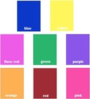 16 Pack Light Gels Colored Overlays Transparency Color Film Plastic Sheets