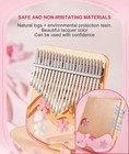 Kalimba 21 Keys Thumb Piano In Crystal   Wood With Portable Eva Bag  Tune Ham   