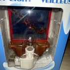 Christmas Holiday Night Light Veilleuse Window Scene Santa Flying New 