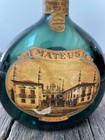 Empty Vintage Green Glass Mateus Rose Wine Bottle From Portugal