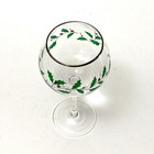 1 Lenox Holiday Christmas Holly Berry Stemmed Balloon Wine Glass 14 Oz