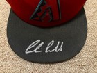 Corbin Carroll Fanatics Signed Cert Game Used Auto Hat Cap 2024 Diamondbacks