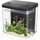 Desktop Fish Tank 1 2 Gal Self-cleaning Aquarium W  Filter   5-color Led Light