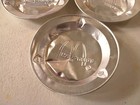 Mcdonald s Aluminum Ashtray Lot Of 3  1980s Fast Food Smokers Collectible 