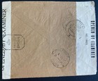 1945 Jerusalem Palestine Dual Censored Airmail Cover To Polish Cons Bombay India