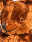 Vintage Jointed Cinnamon Brown Mohair Teddy Bear With Glass Eyes 9  Nice
