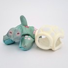 Vintage Fisher Price Smooshees Shelly Turtle W  Removable Shell House 80s Toy