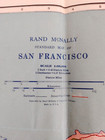 Vtg 1920s   Rand Mcnally Folded San Fransico Map Approx 22 5 w X 21 h   20805