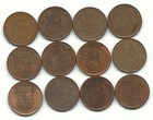Vintage High Grade Lot 12 1950 s Pds Era High Grade Lincoln Cents-may803