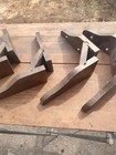 Vintage Table Leg Corner Bracket Set Of 4 Includes Screws To Provide Support
