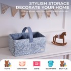 Floral Baby Diaper Caddy Organizer  Nursery Storage Basket For Newborn Essent   