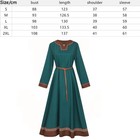 Medieval Viking Cosplay Costume Midi Dress Up Outfits Renaissance Ethnic Dresses