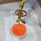 Coach Women Orange Pumpkin Bag Charm Keychain Purse Bag Decoration