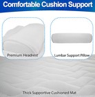 Full Body Bath Pillow   Mat W  5d Air Mesh - Bathtub Spa Back Cushion Non Slip