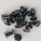 10 Pack 1 4  Black Nickel Chicago Screws Screw Post Hill Leather Company