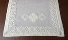 Hardanger Runner Vtg White On White Norwegian Embroidery Open Weave 17  X 40 