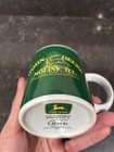 Vintage John Deere Coffee Mug Moline Illinois Green White Yellow Tea Cup Mug