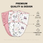 3-pack Baby Swaddle Sleep Sacks - Newborn Swaddle Sack - Ergonomic Baby Swadd   