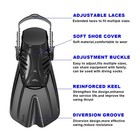Diving Fins Snorkeling Gear For Adults Snorkel Fins    swim Fins Open  Adjustab   