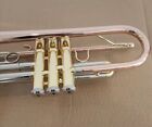 High Quality Brass Bb Trumpet Brushed Silver Rose Gold