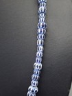 Stunning Vintage Venetian Trade Old African Blue Color Glass Layer Chervons Bead