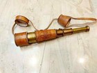 Brass Leather Antique Telescope Pirate Vintage Nautical Spyglass Scope Marine