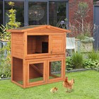 40  Wood Wooden Waterproof Rabbit Hutch Small Animal House Pet Cage Chicken Coop