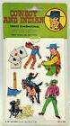 Vintage 1983 Cowboys Puffy Stickers 1980s 3d Laurie Import Taiwan Western