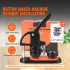 Uimoso Button Maker Machine Pin Badge Maker 2 28  100 Button Parts circle Cutter