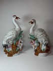 Large Vintage Palm Beach Regency Crane Pair 16    14    Mcm Hollywood Regency