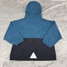 Vintage Ll Bean Jacket Kids Medium Blue Black Hooded Anorak Nylon Outdoors 90s
