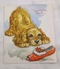 10 Unused Diana Thorne Dog Vtg Christmas Greeting Cards Mcm Spaniel Golden
