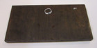 Vintage 80s Hand Painted Daisy Red Flower 6x11 Rectangle Wood Floral Wall Plaque