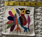 Set Of 9 Otomi Embroidered Animal   Bird Patches   Approx 5 5 X 5   