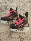 Ccm Jetspeed Ft340 Youth Ice Hockey Skates Size 2 Black red white Lace-up